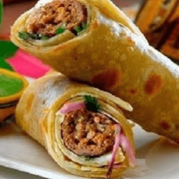 Shami Kabab With Paratha Roll (2pc Shami).