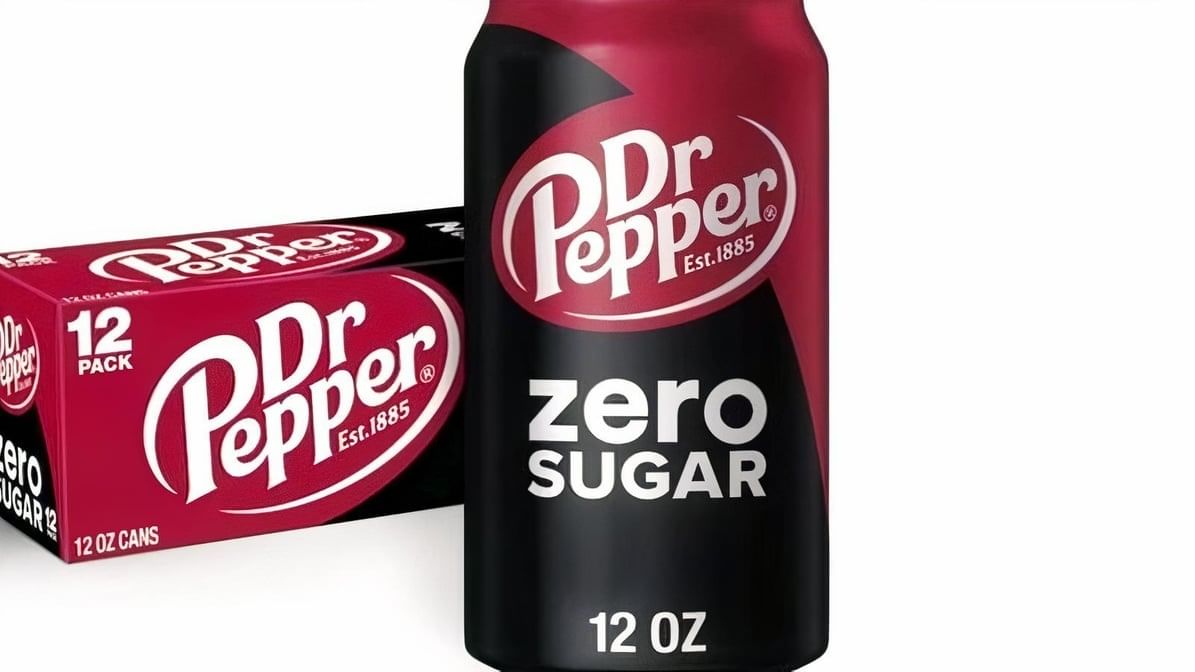 Dr. Pepper Zero Sugar (12 Oz Can).