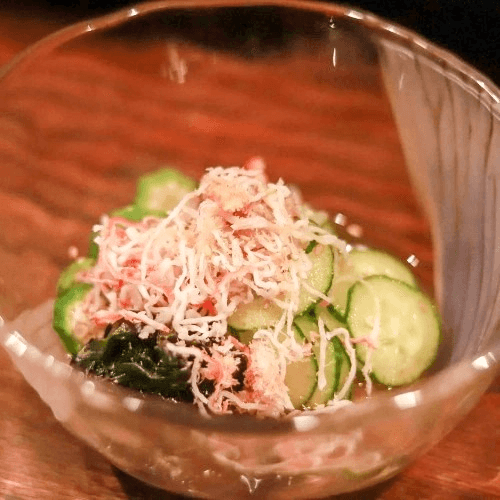 Sunomono with Crab Meat　カニ酢.