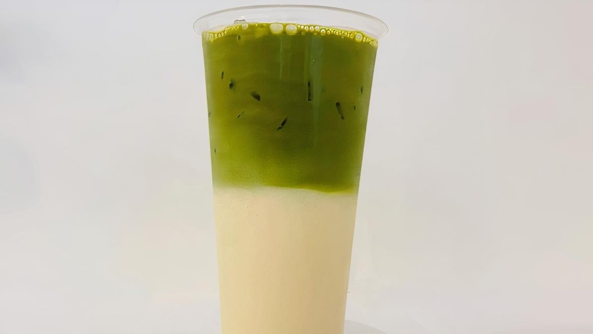 Uji matcha latte.