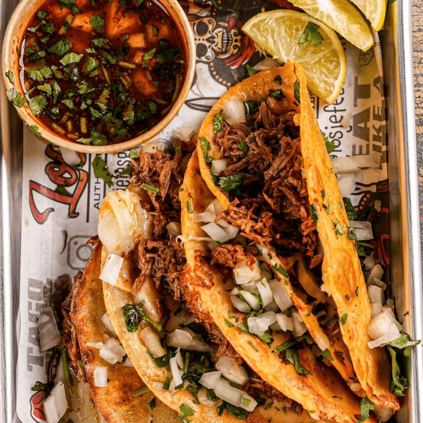 Birria tacos.