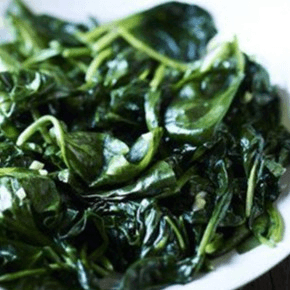 Garlic Wilted Spinach.