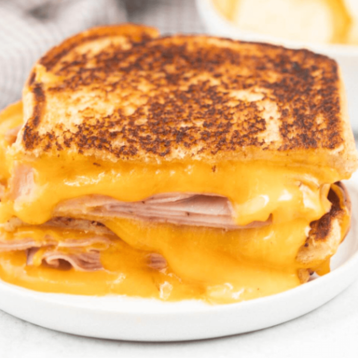 Monday - Grilled Ham and Cheese Hoagie