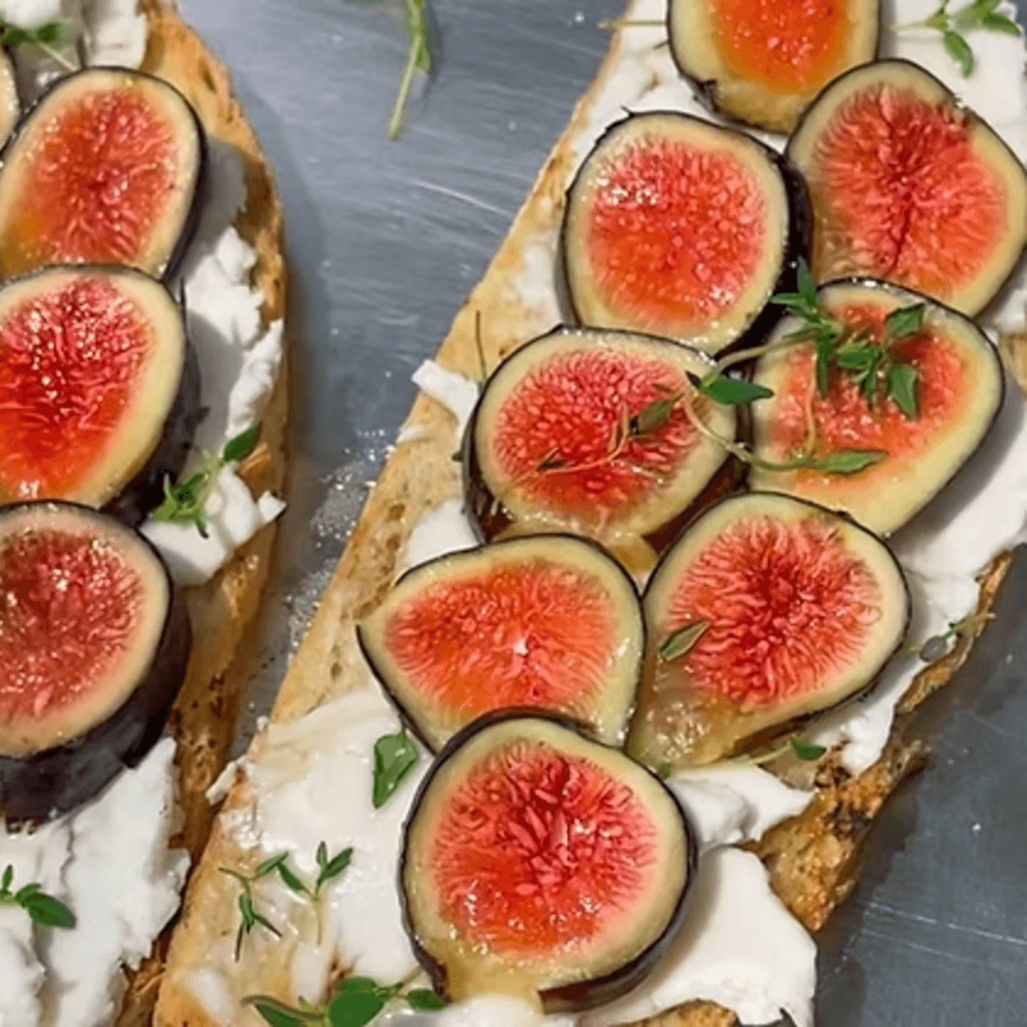 Seasonal Toast Fig Bruschetta