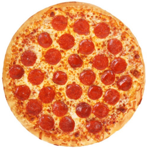 Classic Pepperoni Pizza.