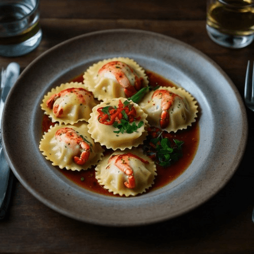 Lobster Ravioli.