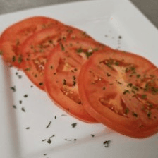 Fresh Sliced Tomato.