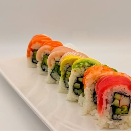 (Off) Rainbow roll.