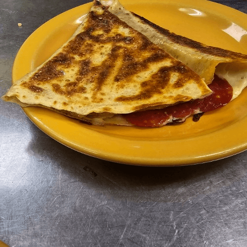 Pepperoni and Cheese Crepe