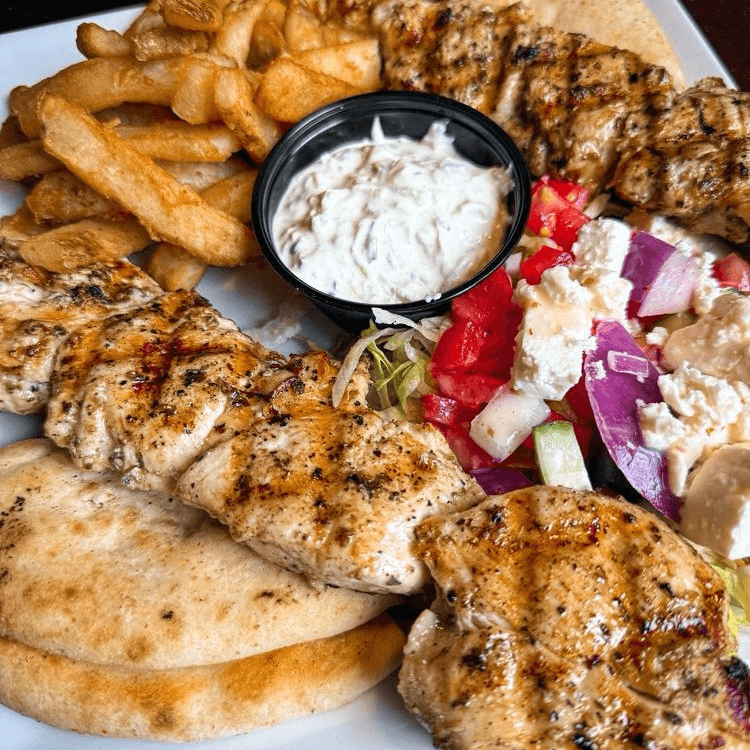 Mediterranean Chicken Skewers.