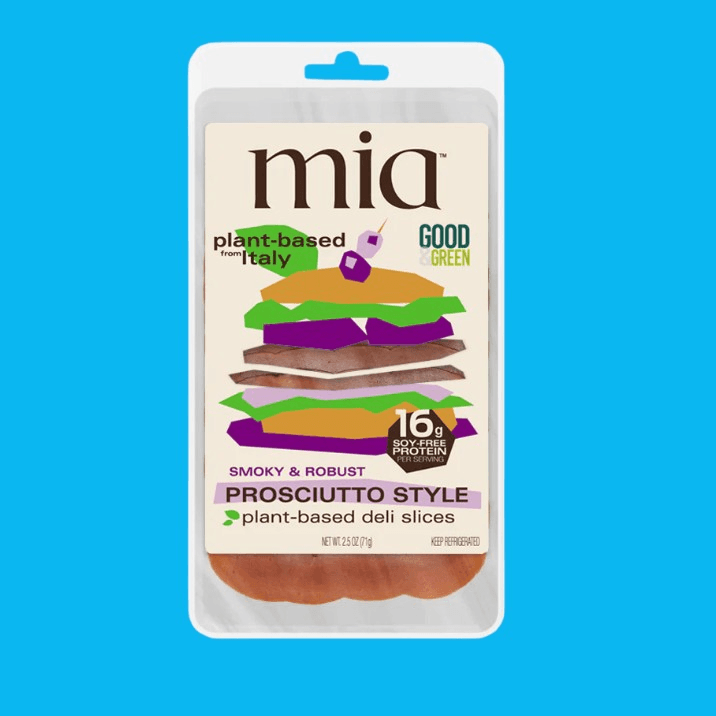 Mia Green Foods - Prosciutto Style Deli Slices.