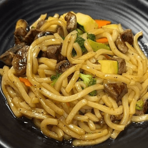 Steak Udon Noodles.