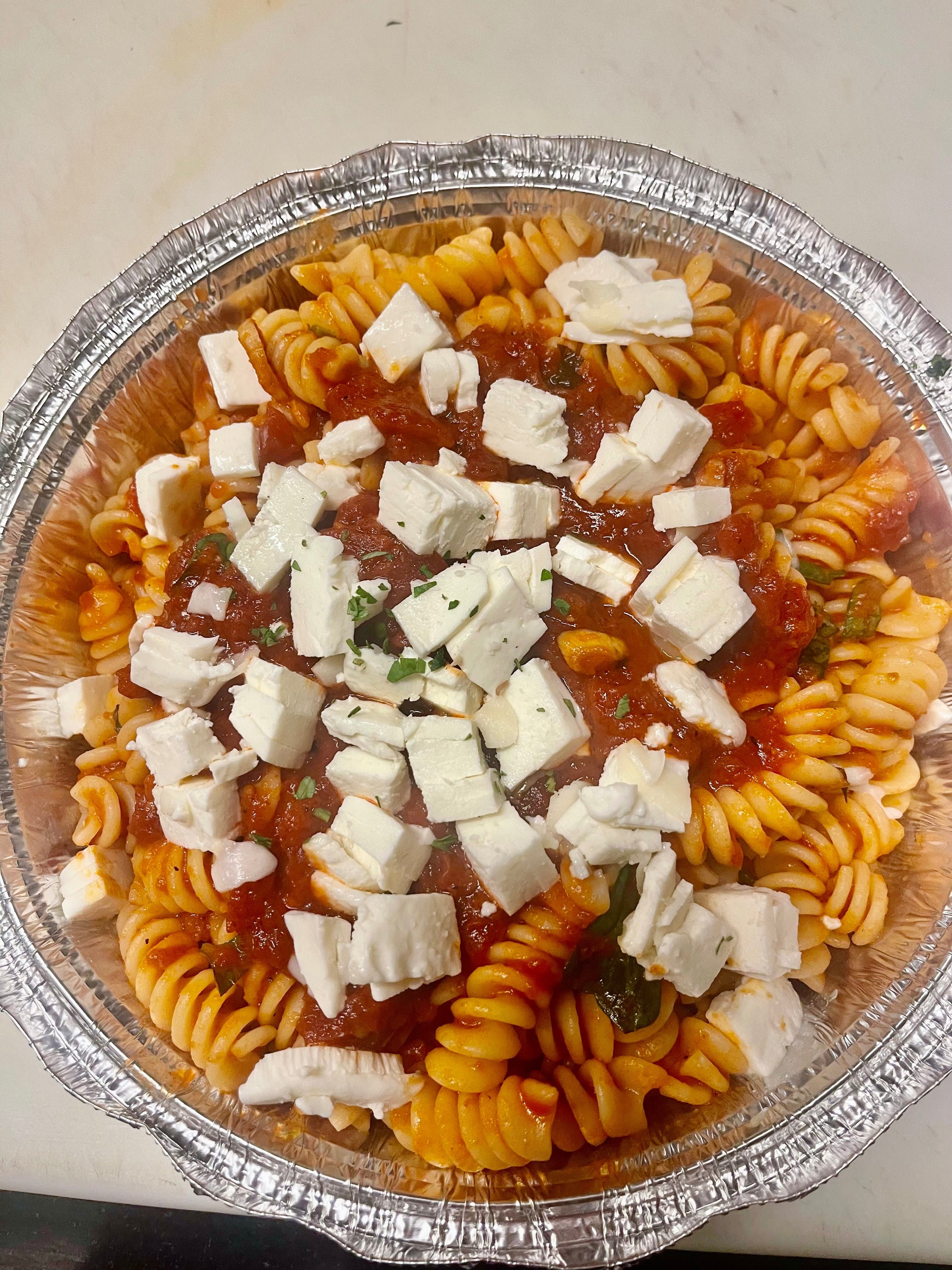 Fusilli Caprese.