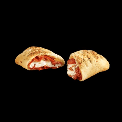 Mozzarella, Sausage, Pepperoni Stromboli.