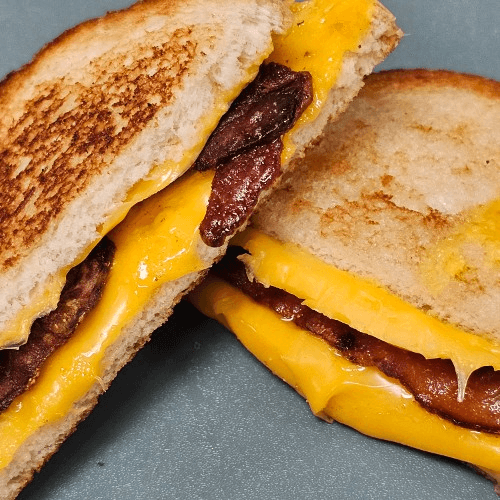 Grilled cheese sandwich with Bacon