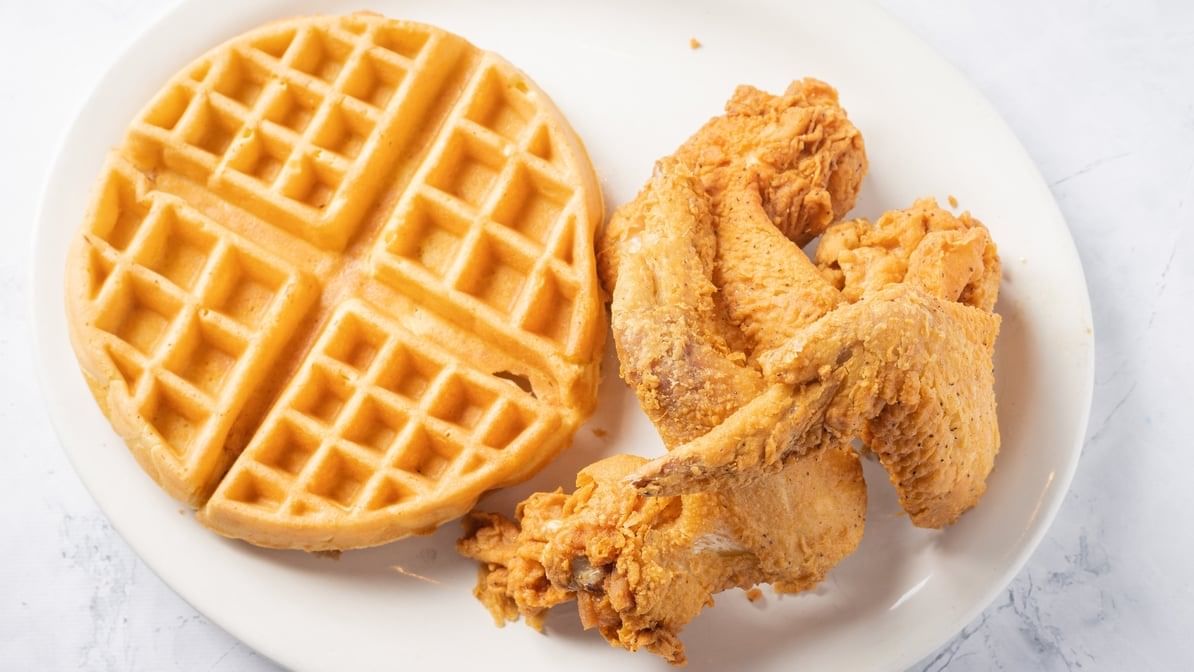 3 Wings & Waffle (Waffles).