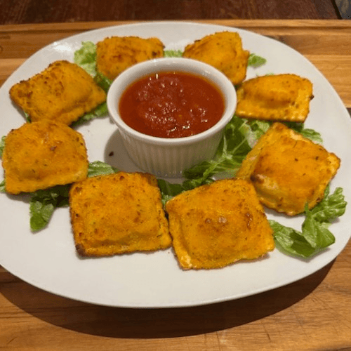 Breaded Cheese Ravioli.