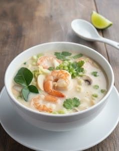 Tom Ka Shrimp Soup.