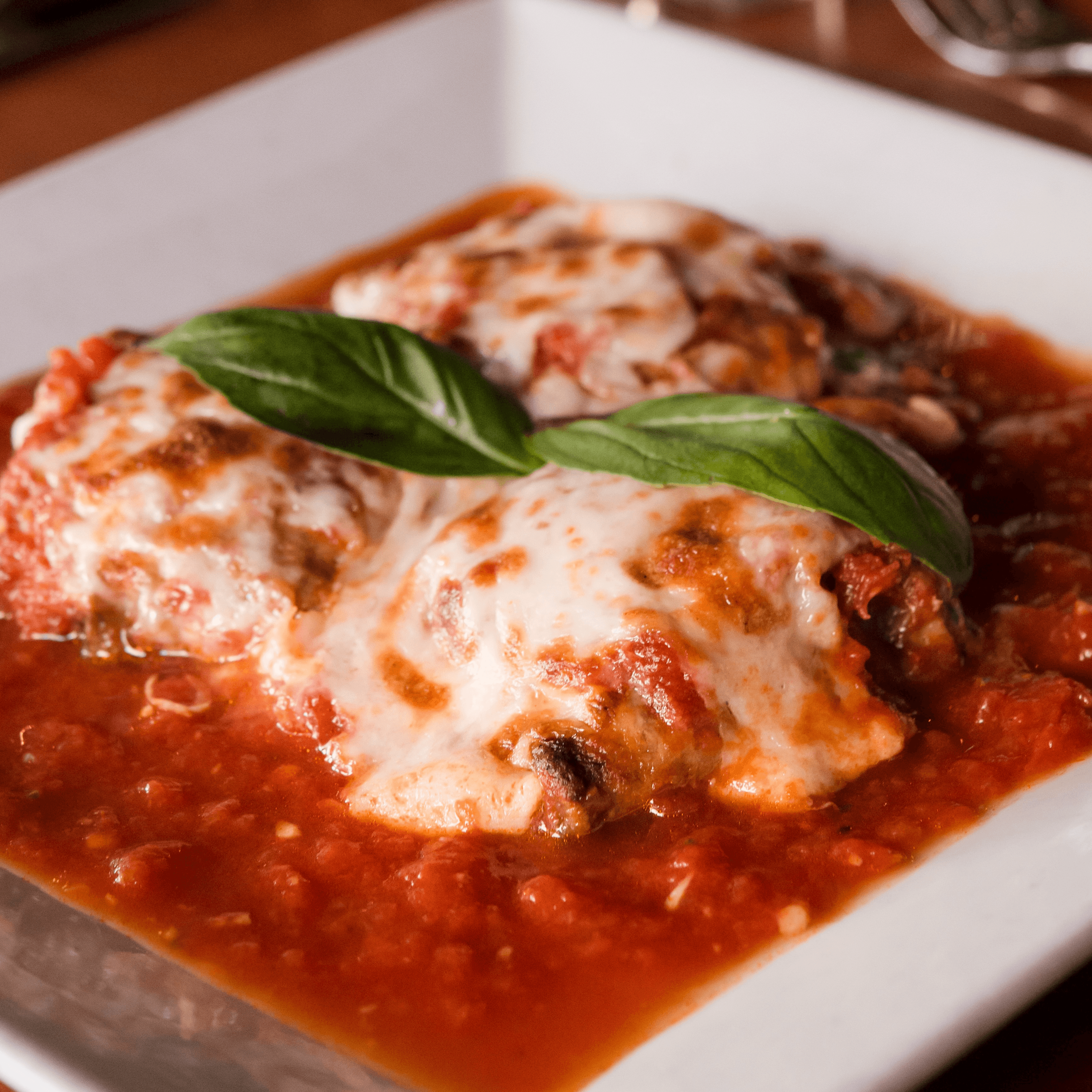 Eggplant Parmigiana.