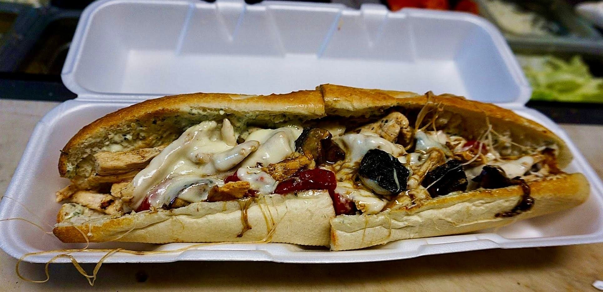 Enzo's Pollo Bello Sandwich.