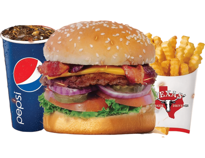 Texas Bacon Cheeseburger Combo.