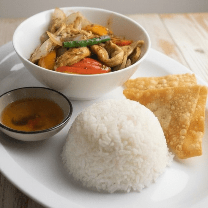 Spicy Thai Basil Lunch.