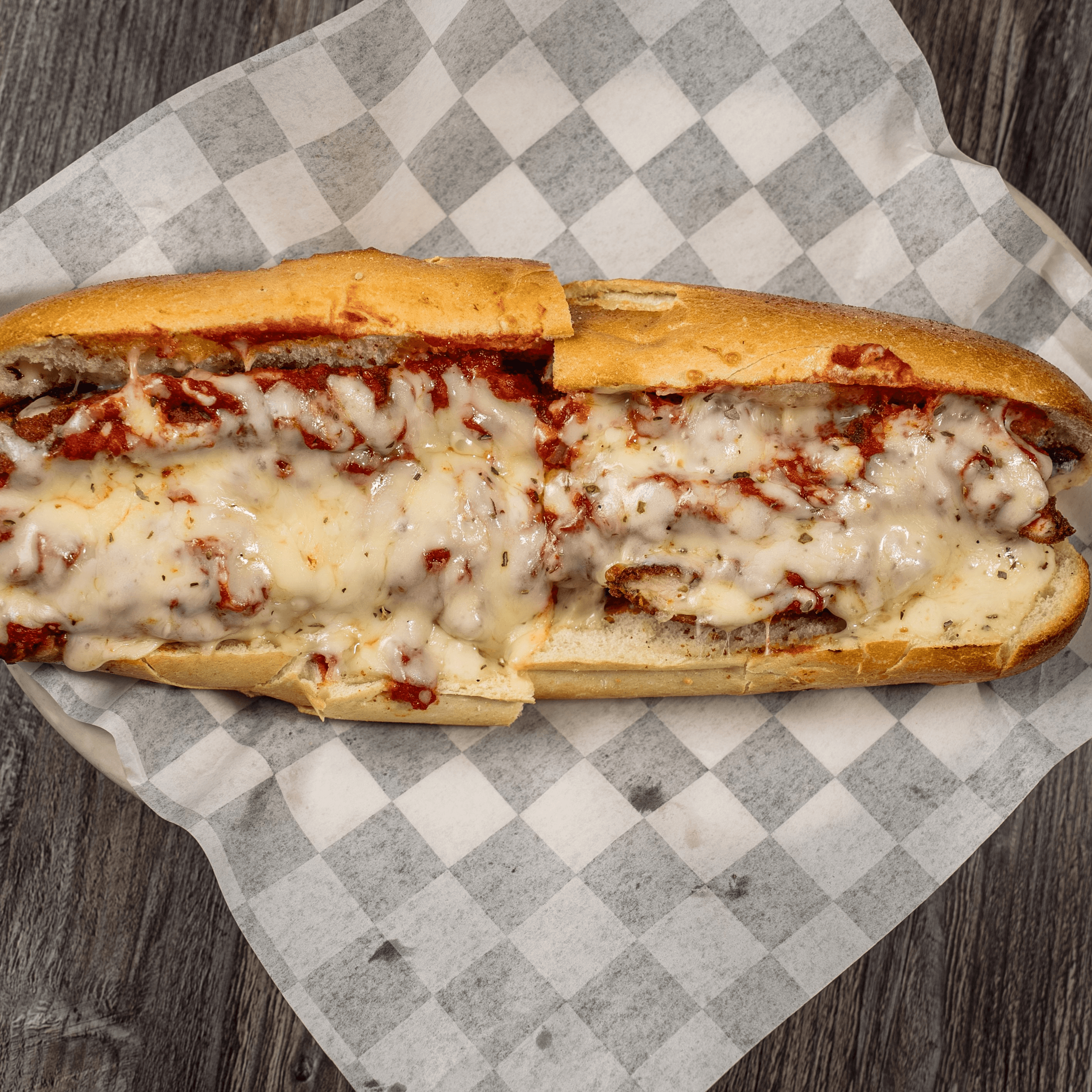 Chicken Parmigiana Sandwich.