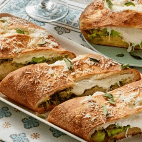 Vegetarian Stromboli.