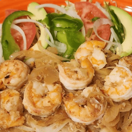 Camarones Al Mojo De Ajo.
