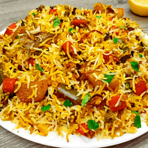 Vegetable Biryani.