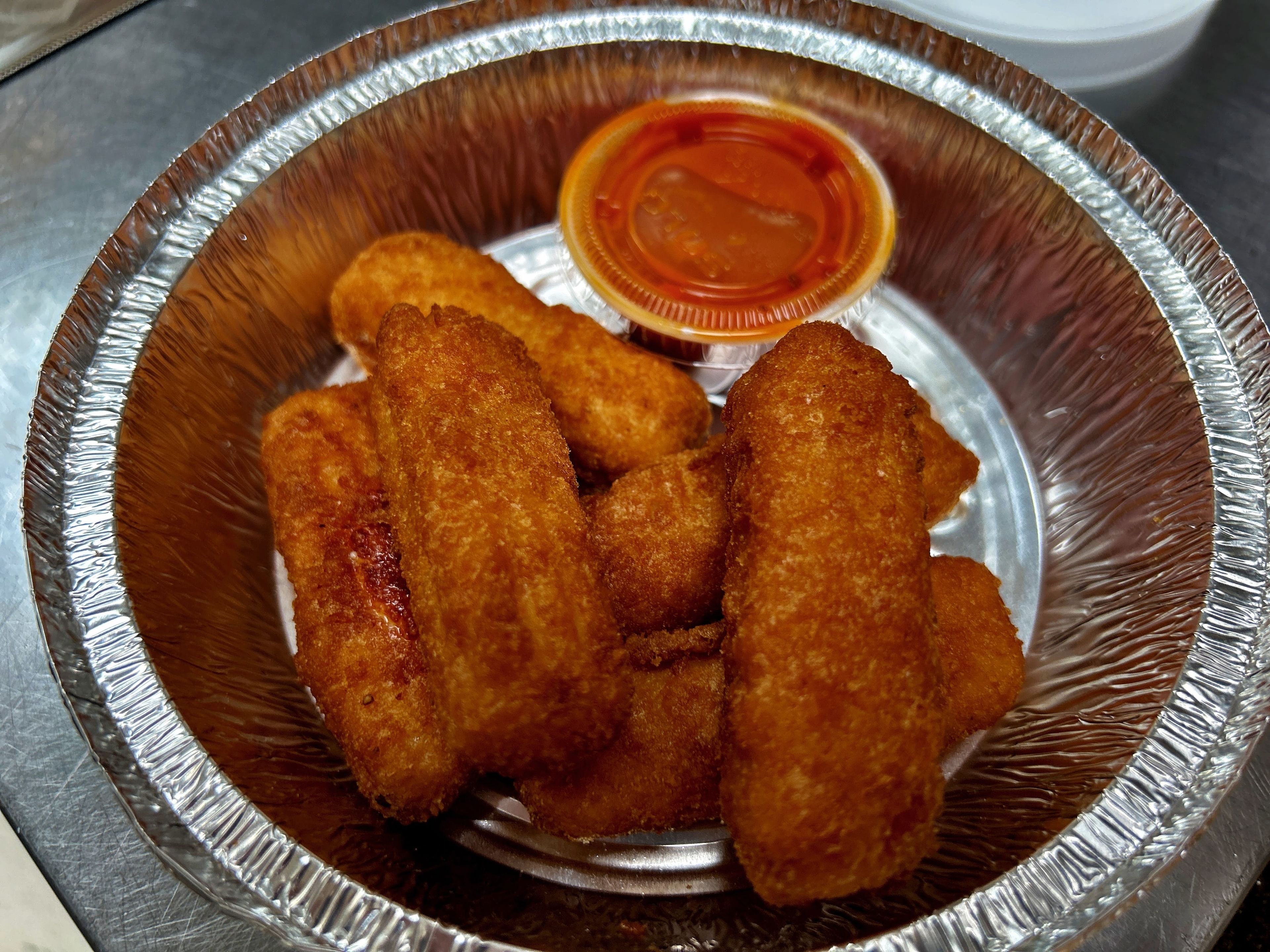 Mozzarella sticks.