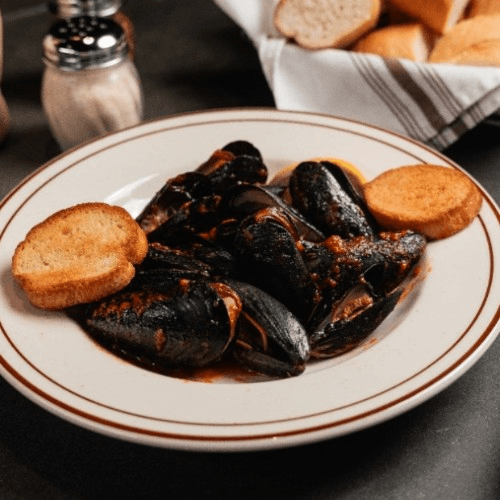 Mussels Red Sauce.