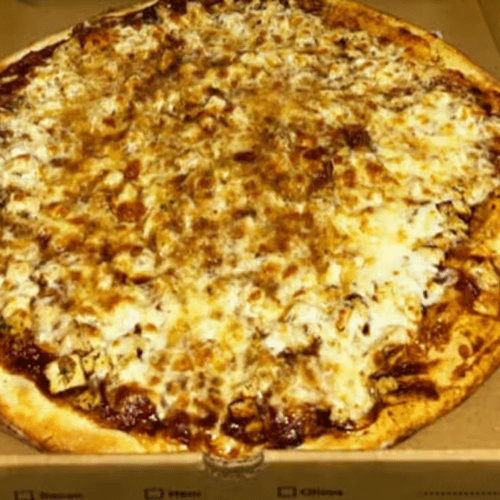 Chicken BBQ Pizza.