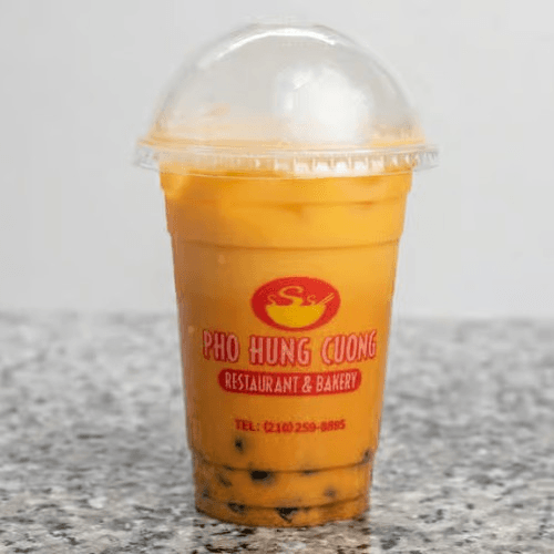 Ice Thai Tea with Tapioca.