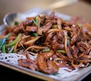 Mongolian Beef Dinner.