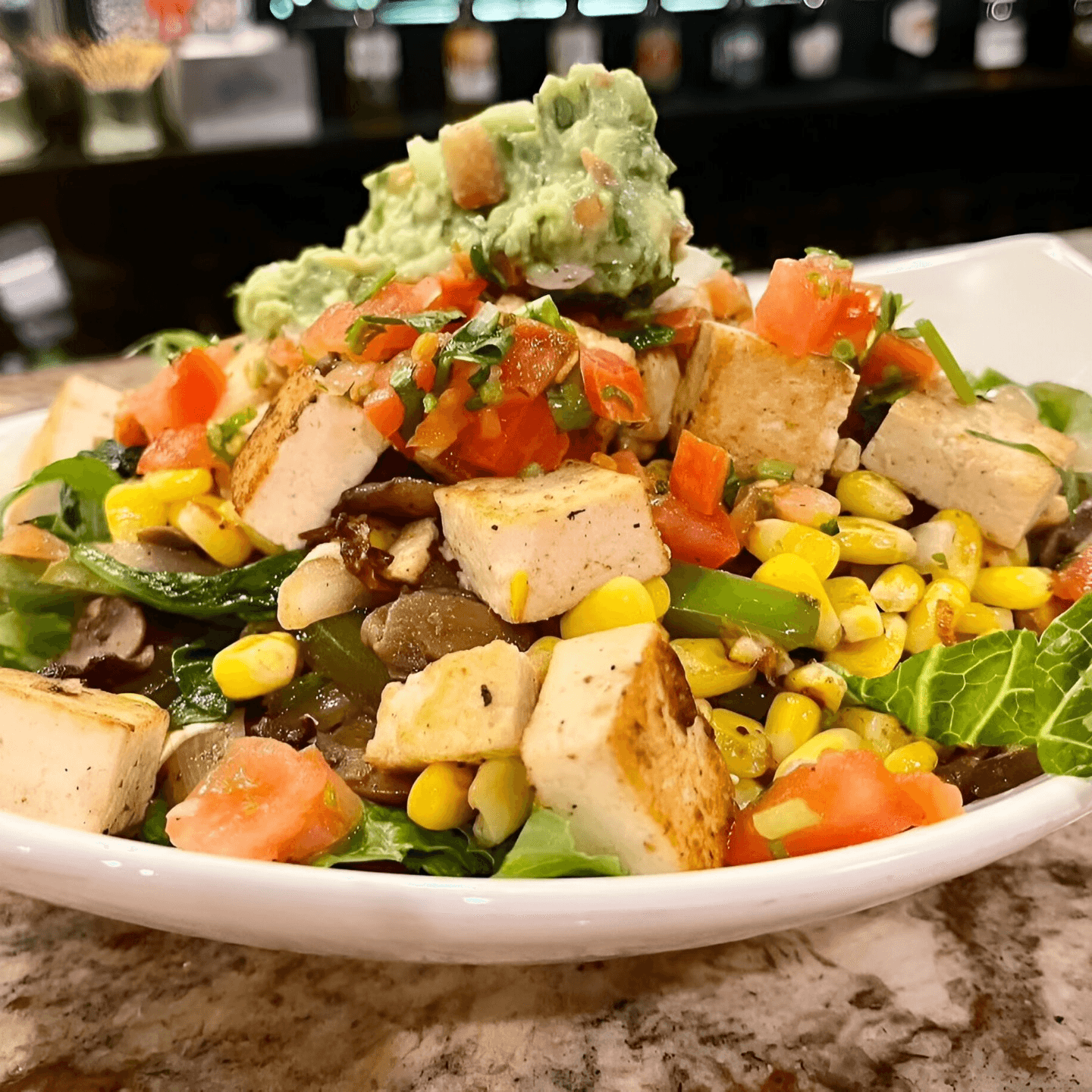 Vibrant Vegan Rice Bowl:  Flavorful, Nourishing