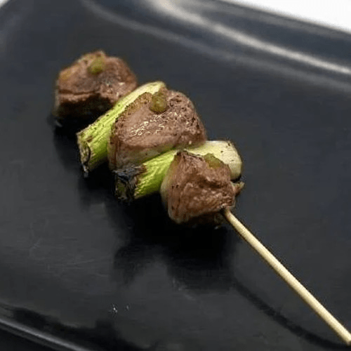 Kamo Negi (Duck Breast and Green Onion) Skewer 鴨ネギ串（柚子胡椒）