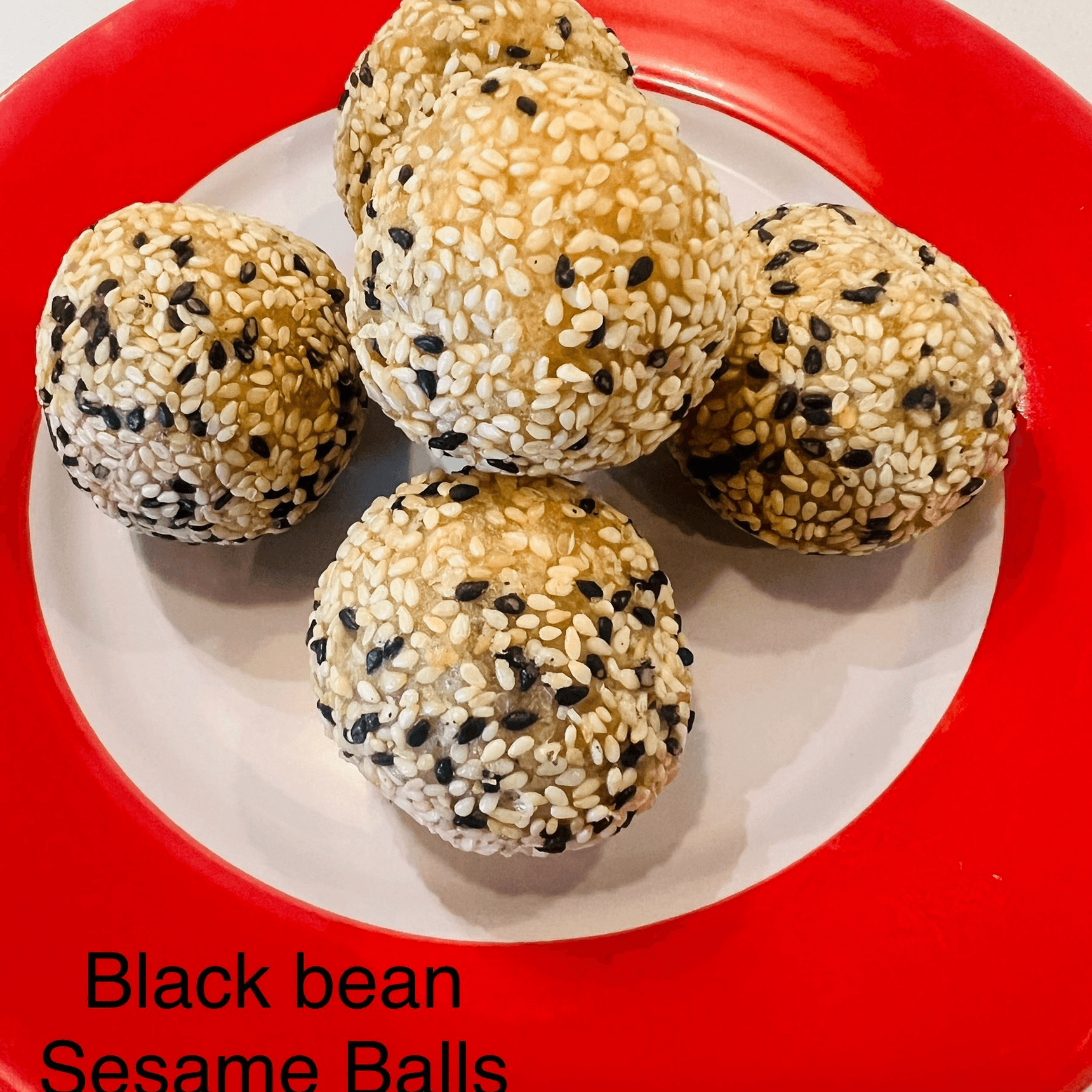 Sesame Balls (Black Beans).