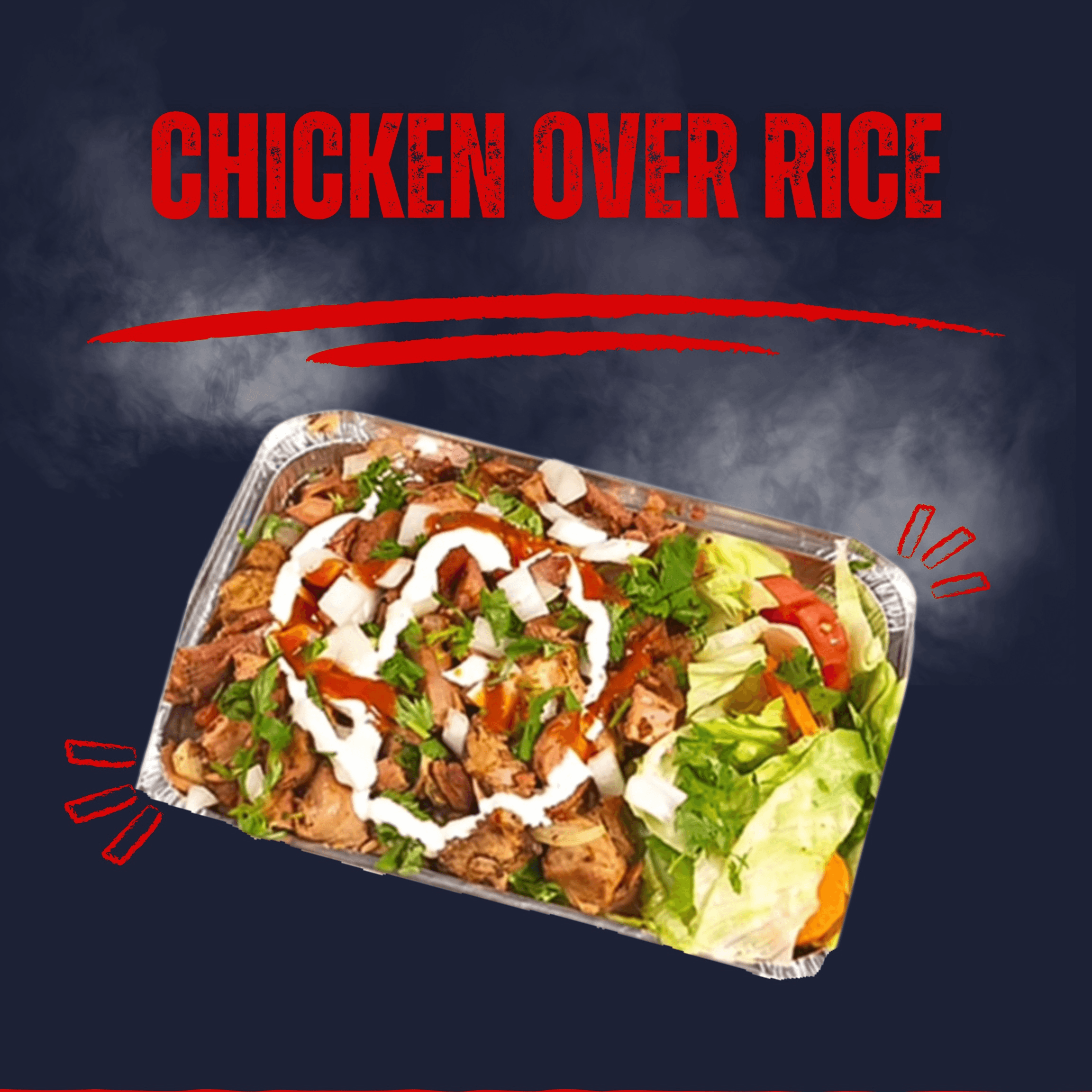 Chicken over Rice.