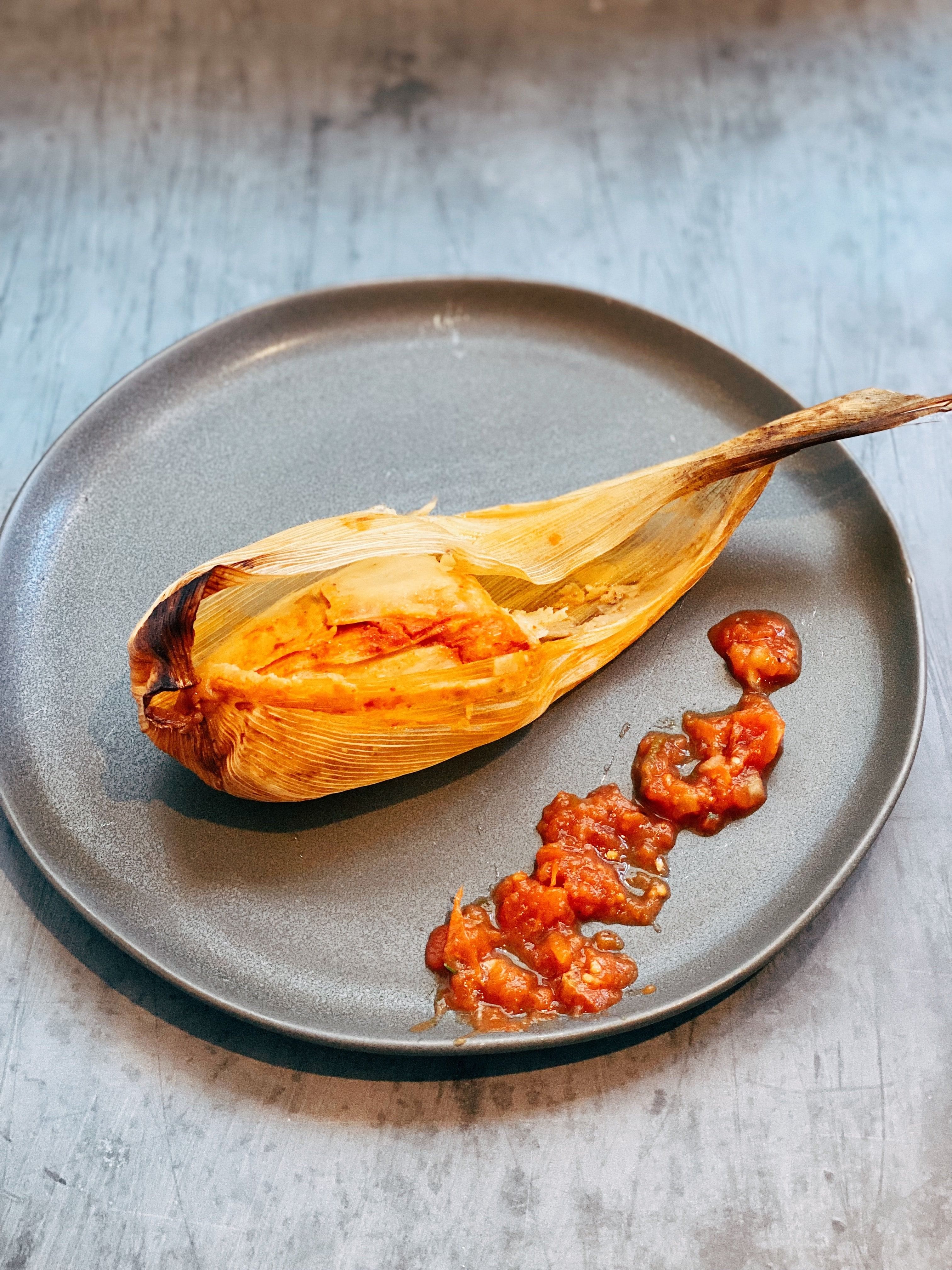 Rojo Tamale (Red Salsa).