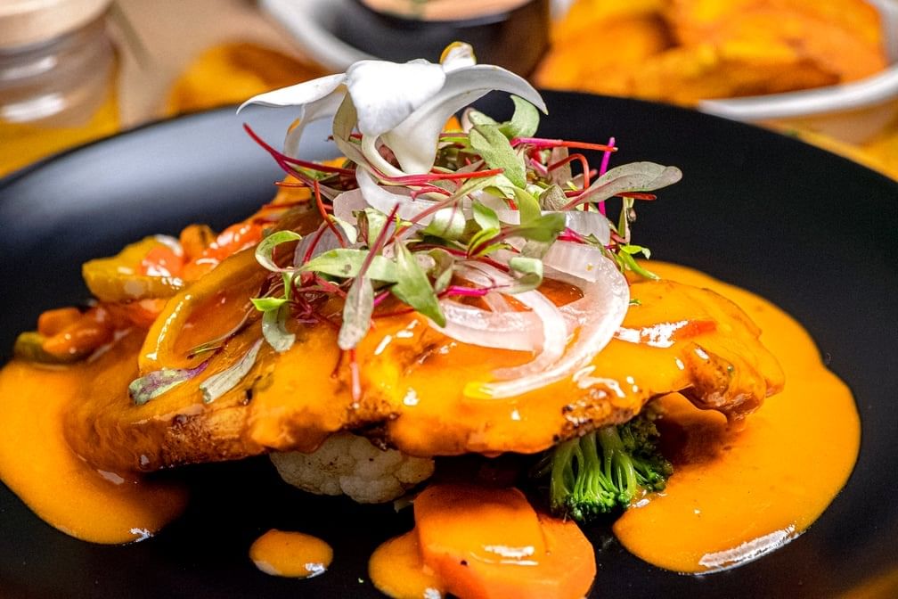 Pechuga en Salsa De Mango.