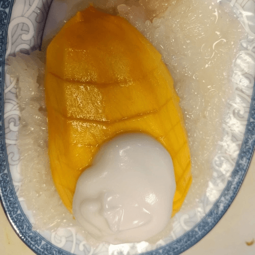 D1: Sweet Sticky Rice w/Mango.