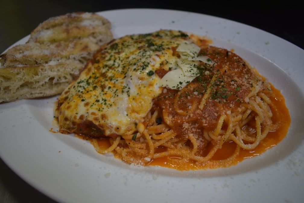 Eggplant Parm Pasta.