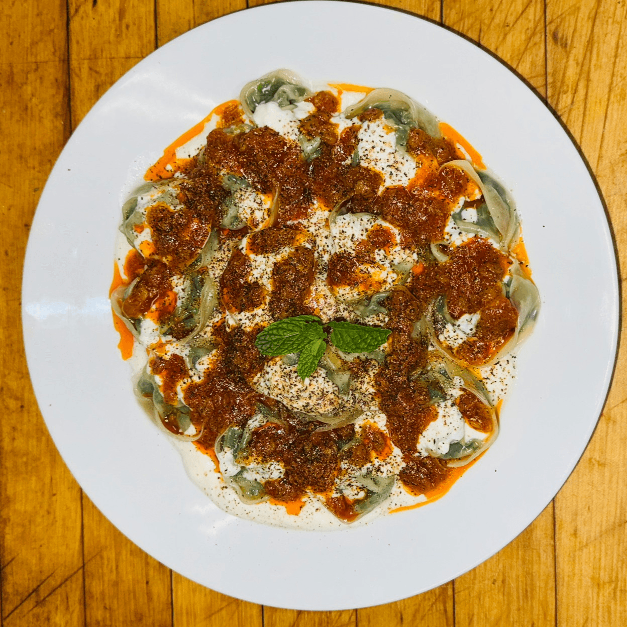 Aashak-Leek Dumplings.