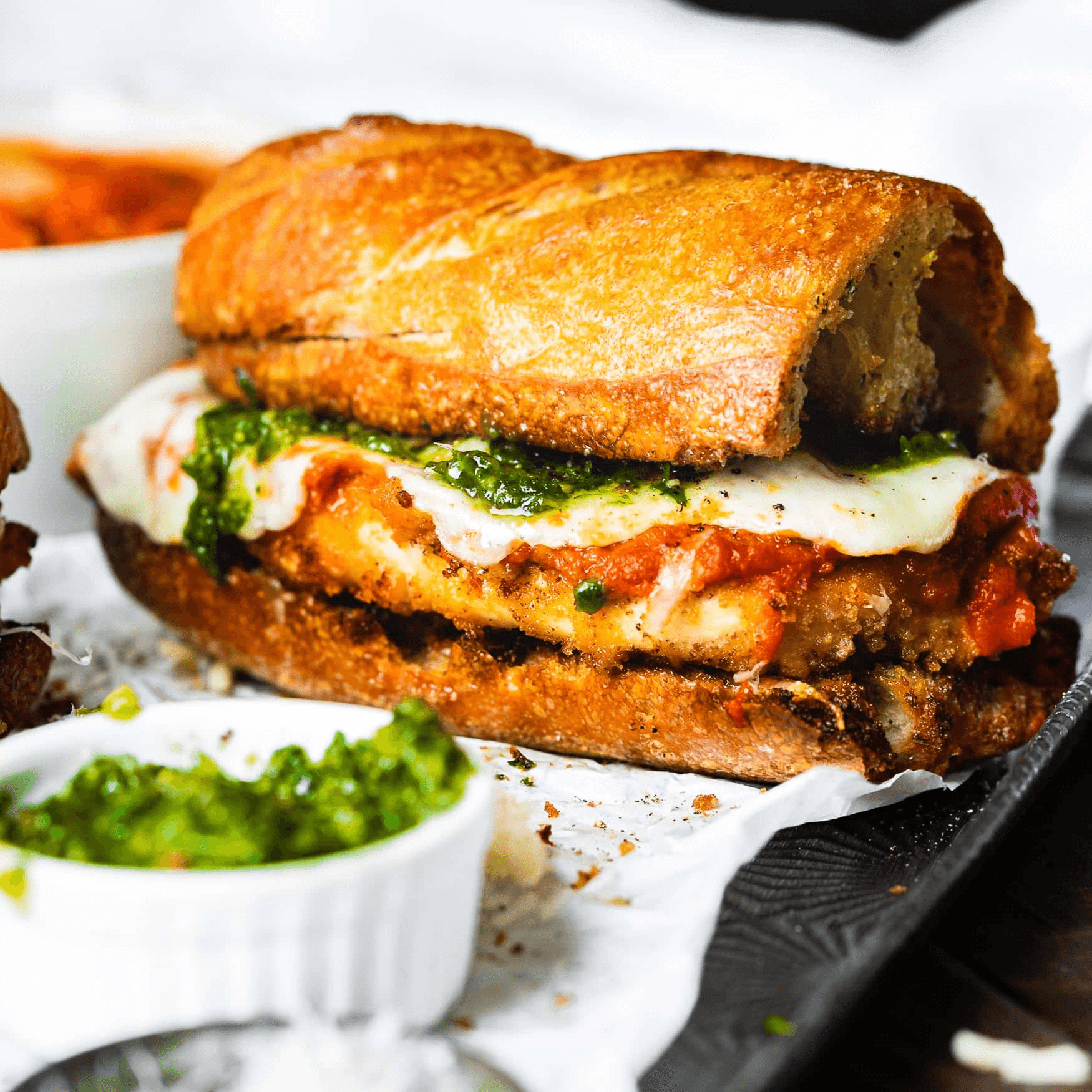 Chicken, Meatball, or Eggplant Parm.