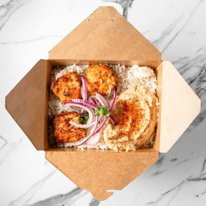 2 x Chicken Kebab Bowl.