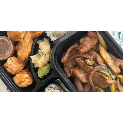 Basil Shrimp Bento Box.