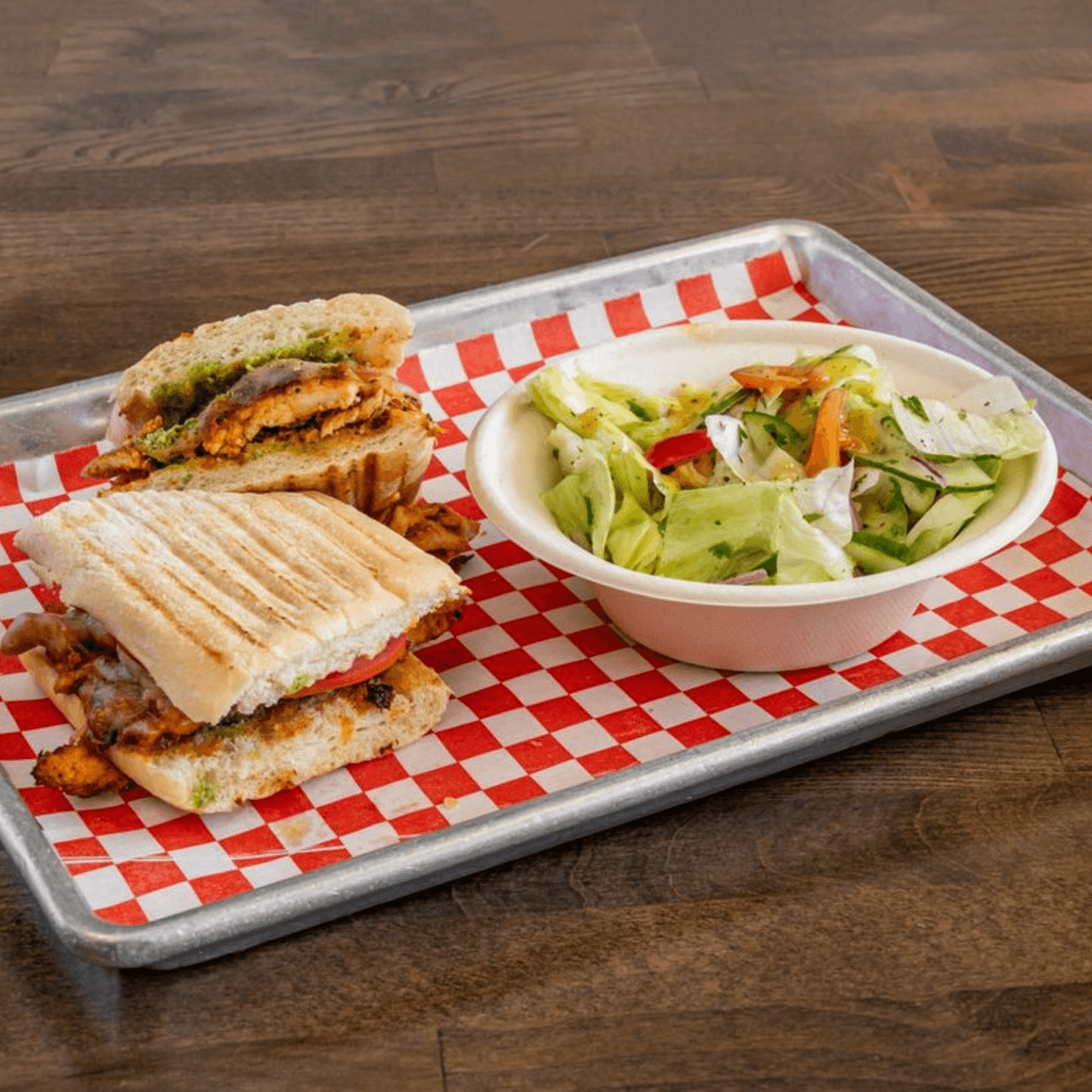 Melted Goodness: Chicken Pesto Panini