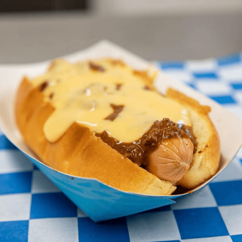 Chili Cheese Hot Dog.