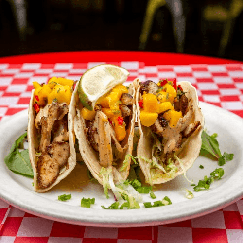 Jerk Chicken Tacos.